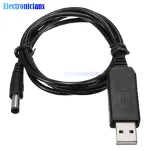 DC-DC USB 5 в 9 В DC Разъем 5,5 мм x 2,1 мм Повышающий Модуль питания кабель-конвертер