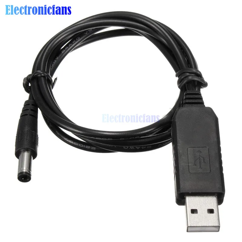 

DC-DC USB 5V to 9V DC Jack 5.5mmx2.1mm Step up Power Module Converter Cable Cord