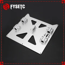Алюминиевая Y карета анодированная пластина с SC8UU pgrade Prusa i3 V2 Горячая опорная решетка пластина для Prusa i3 RepRap DIY 3d части принтера