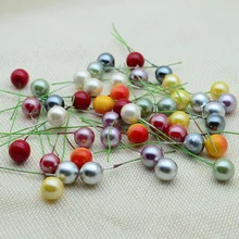 100 шт Пена вишня самодельный венок подарок шапку Скрапбукинг Рождественский Декор для дома, свадьбы, поддельные флористика искусственные фрукты, цветы