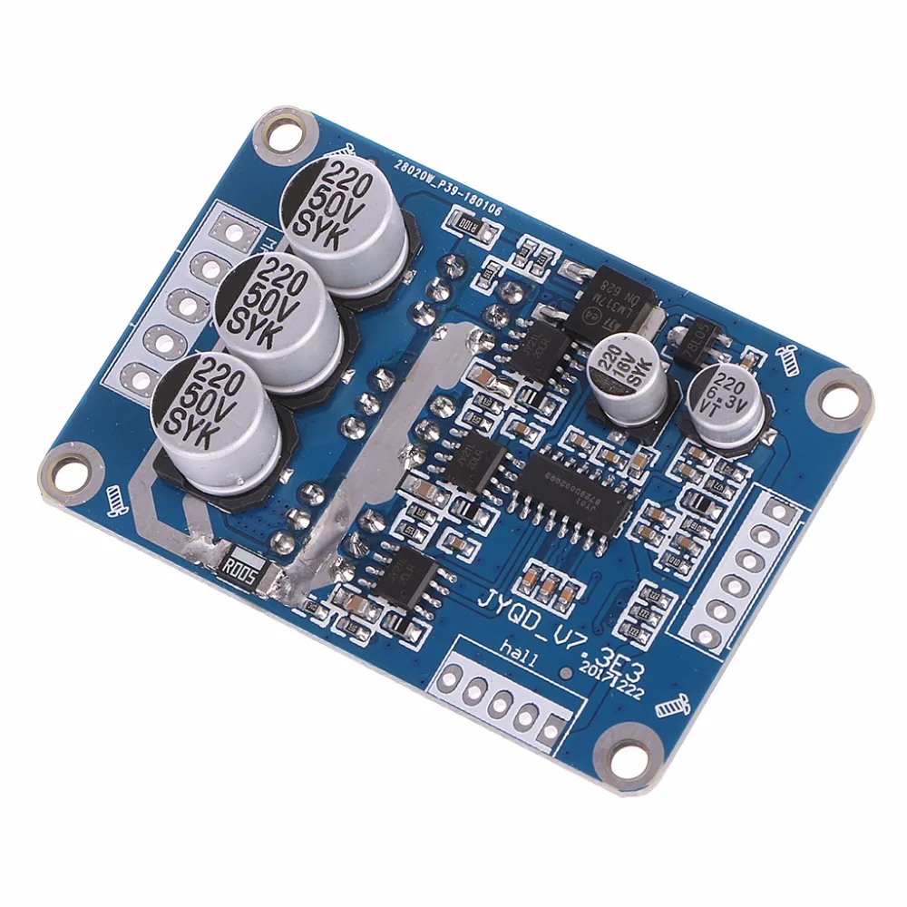 OOTDTY DC 12V-36V 15A 500W Brushless Motor Controller Hall BLDC Driver Board OOTDTY DC 12V-36V 15A 500W Brushless Motor Controller Hall BLDC Driver Board