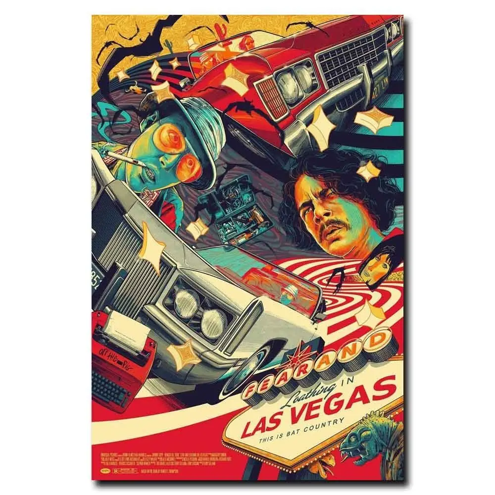 A2 A4 available Fear and Loathing in Las Vegas Vintage Movie Poster A1 A3