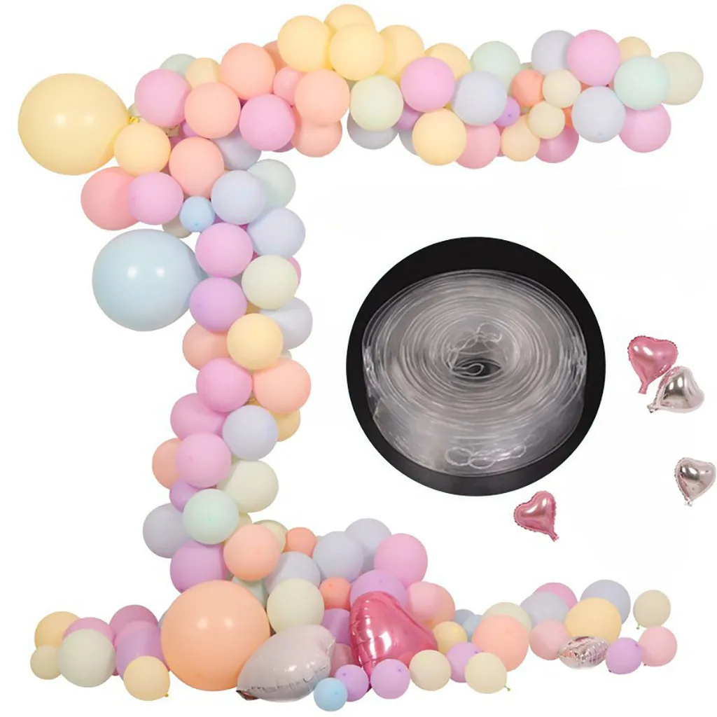 

15M PVC Ballons Accessories Wedding Party Happy Birthday Helium Balloon Decoration Transparent Rubber Chain D1