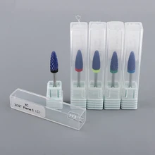 High Quality Ceramic Nail Drill Bit Set for Natural& Artificial Nails, Length: 1.85 inches(Pack of 5