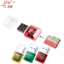 SR 2 sztuk/partia wyczyść pojedynczy czytnik kart dla Micro SD USB zgrzeblone OTG Adapter Lector de dni na PC Laptop komputer