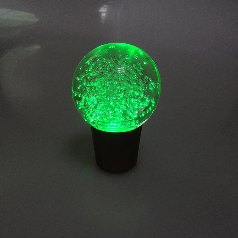 POSSBAY ручка для ручного переключения цветной светодиодный rgb ручка переключения передач хрустальный стеклянный шар ручка переключения передач автомобиля