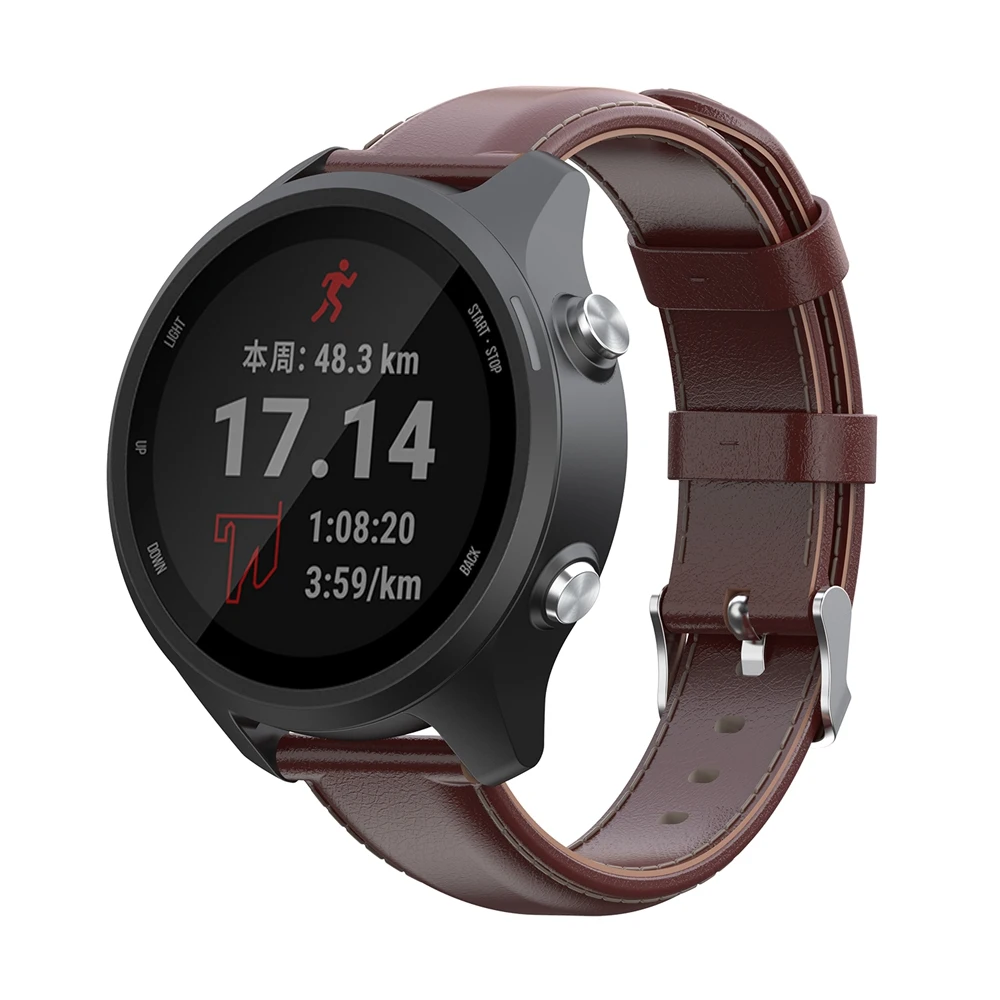 Сменный ремешок для Garmin vivoactive 3, музыкальный кожаный браслет, ремешок для часов Garmin Forerunner 245 645