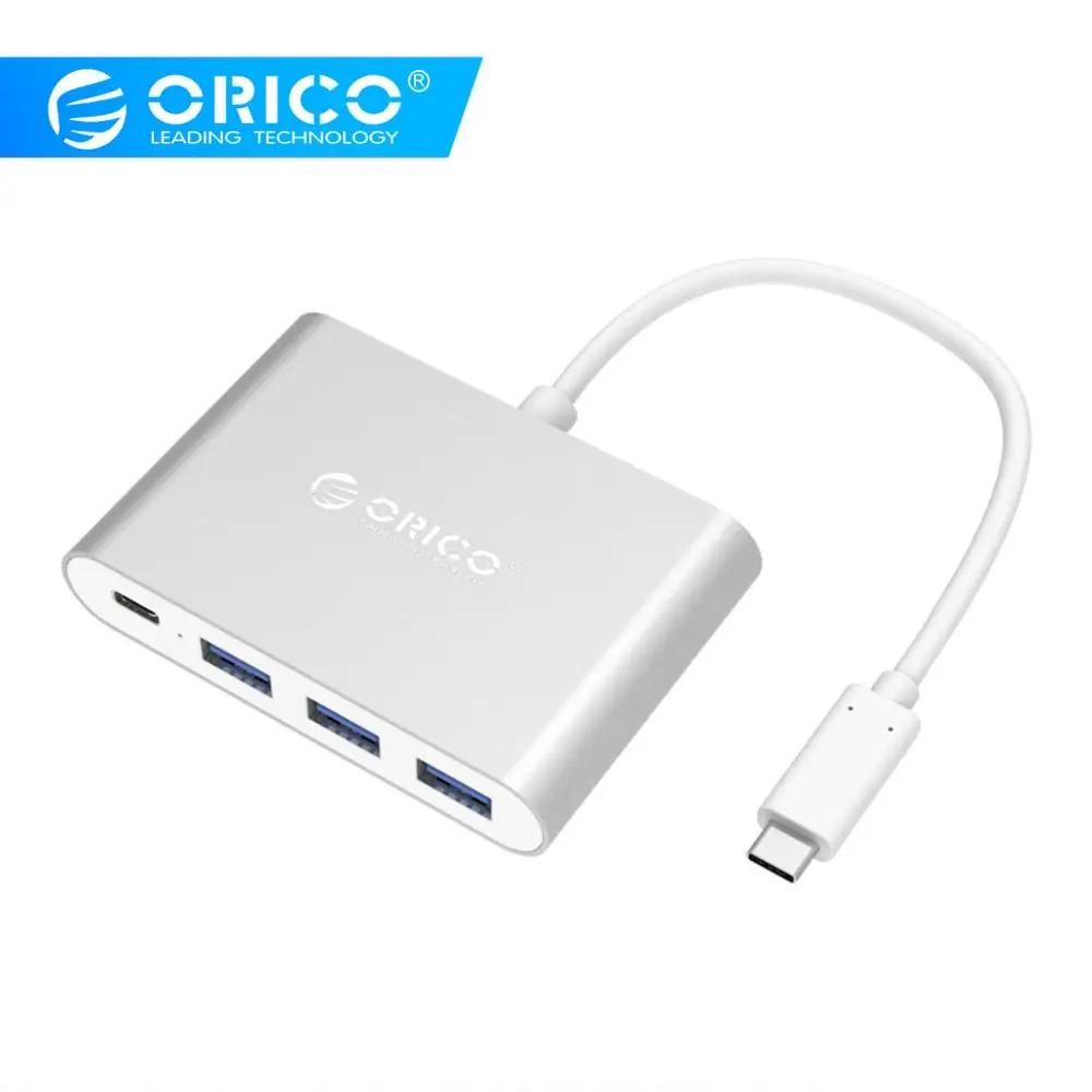 ORICO алюминиевый type-C для USB PD зарядный концентратор USB3.1 Gen1 5 Гбит/с высокоскоростной алюминиевый