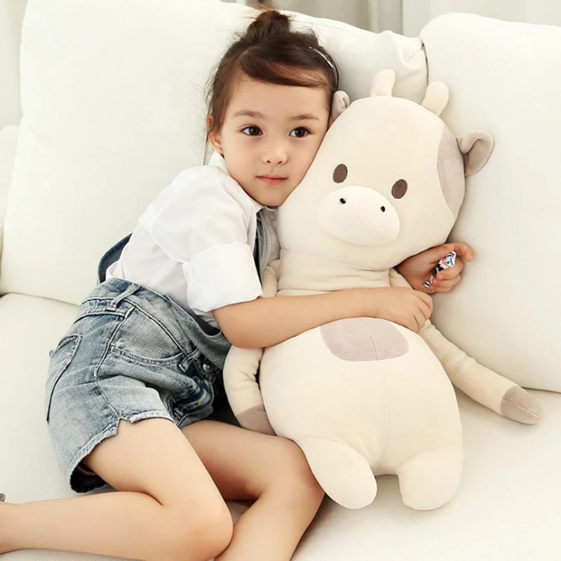 

60cm Kawaii animal plush dolls kids stuffed toys for children soft comfort sleeping pillow Cows/rabbit/fox/teddy bear