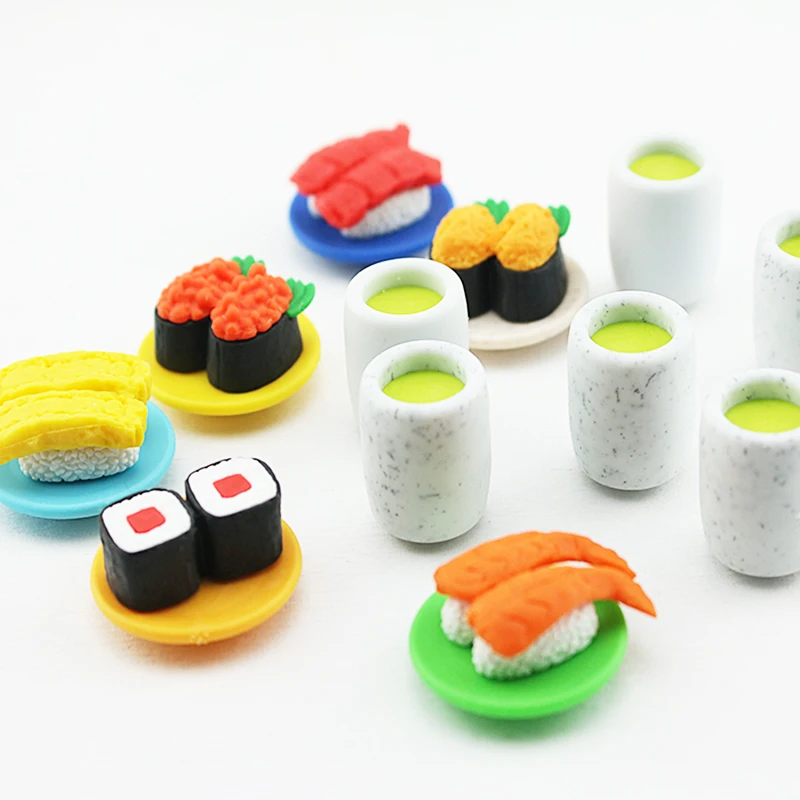 Japan Original IWAKO Eraser food shape eraser 3d rubber 4 units/lotin
