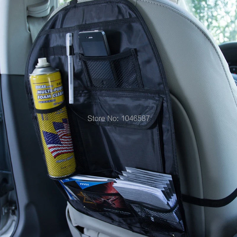 

Car multi Pocket Storage Organizer Arrangement Bag of Back seat of chair car styling car seat cover storage bag