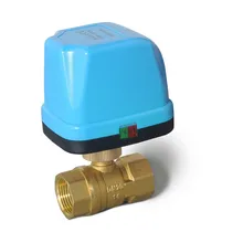 Atuador elétrico miniatura, válvula de esfera de 2 vias motorizada com três fios dois controles para o ar água condicionado aquecimento