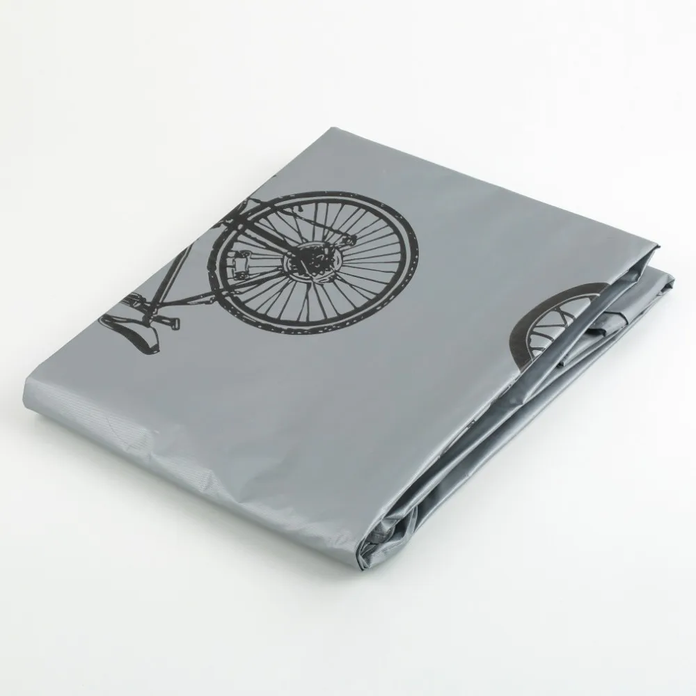 Flash Deal Bicycle UV Protector Cover Dustproof Bike Rain Dust Cover Waterproof Outdoor Gray For Bike Bicycle Cycling 200X110cm 5