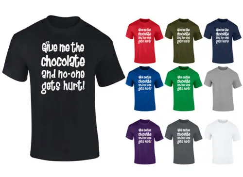 Мужские дарят мне шоколадную Chocoholic смешную футболку s xxl|Футболки| |