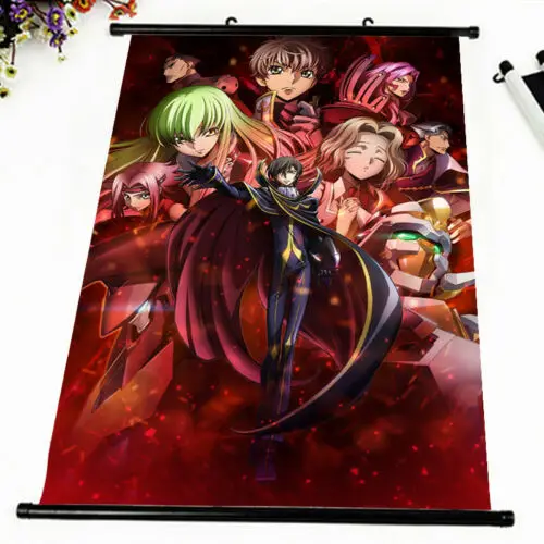 Anime Poster CODE GEASS Sexy Wall Scroll Printed Painting Home Decor Japanese Cartoon Decoration | Дом и сад