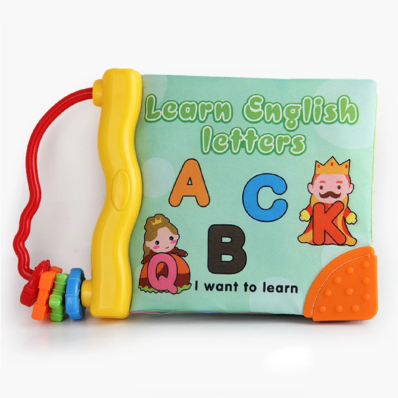 Baby Fabric Cloth Books Animals Words Fruit Education Cartoon Book Kids Early Learning Children Soft Cloth Book With Teether Toy Baby Fabric Cloth Books Animals Words Fruit Education Cartoon Book Kids Early Learning Children Soft Cloth Book With Teether Toy