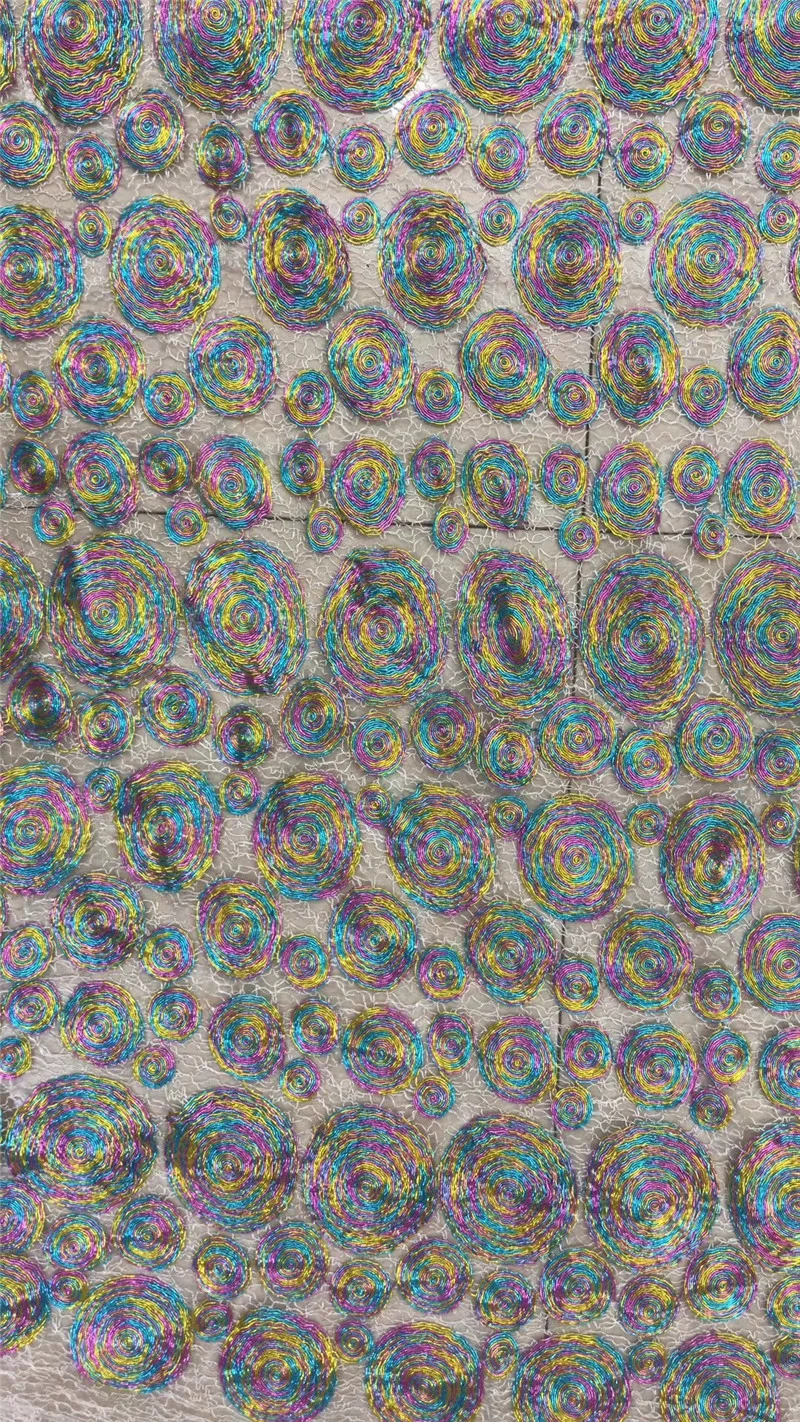 

New design african tulle lace fabric H-1970506 french net lace embroidered lace fabric for fashion show dress