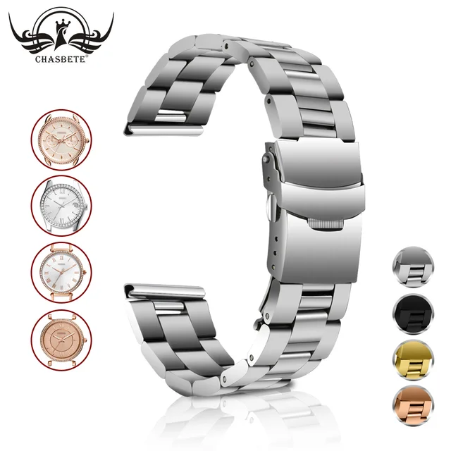 Stainless Steel Watch Band for Fossil 18mm 20mm 22mm 24mm All models