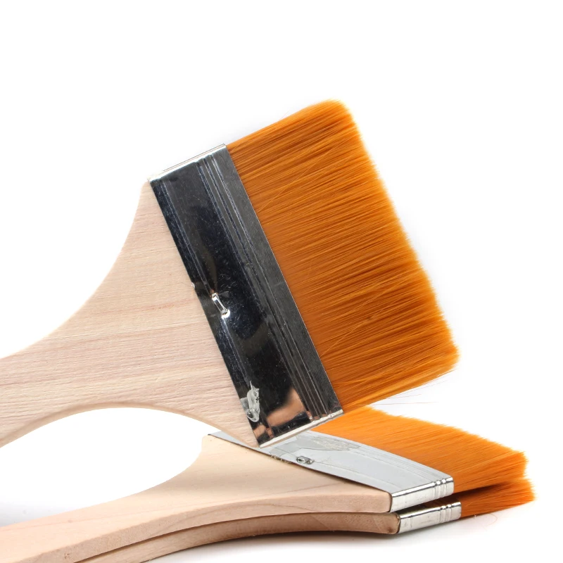 

Big 75x175mm Wooden Artists Acrylic Oil Paint Brushes Industrial Soft Brush Tool Art Supply For Factory and Home Hand Tools New