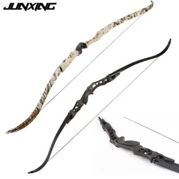 

64 Inches 30-60Lbs Recurve Bow Takedown Bow Black Camo for RH Right Hand User Archery Shooting Hunting Outdoor