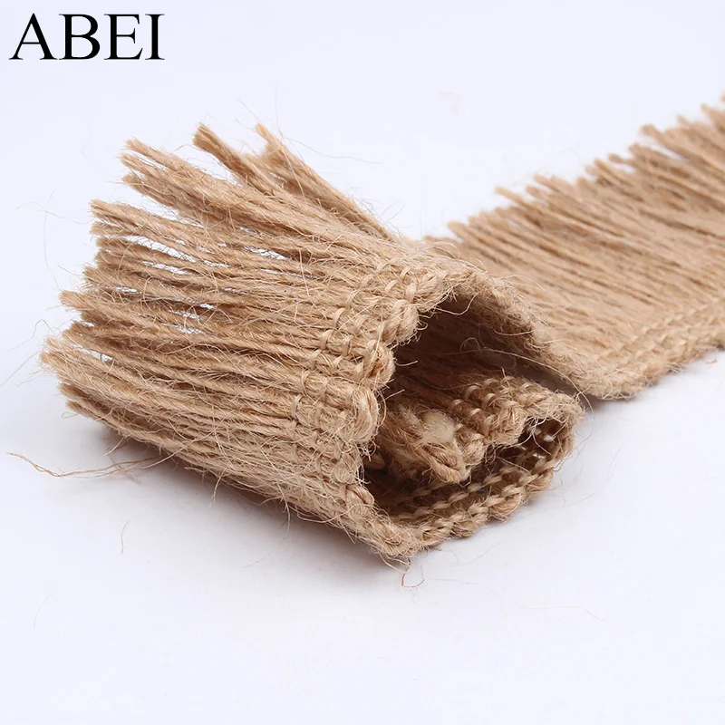 Lace Fabric Lace Ribbon Lace Garment Accessories Lace Sewing Supplies Lace Decoration Lace Accessories Lace Sewing Accessories 2yards Jute Lace Natural Hemp DIY Home Wedding Party Decors Gift Box Wrapping Burlap Ribbon Tape Handmade Crafts Material