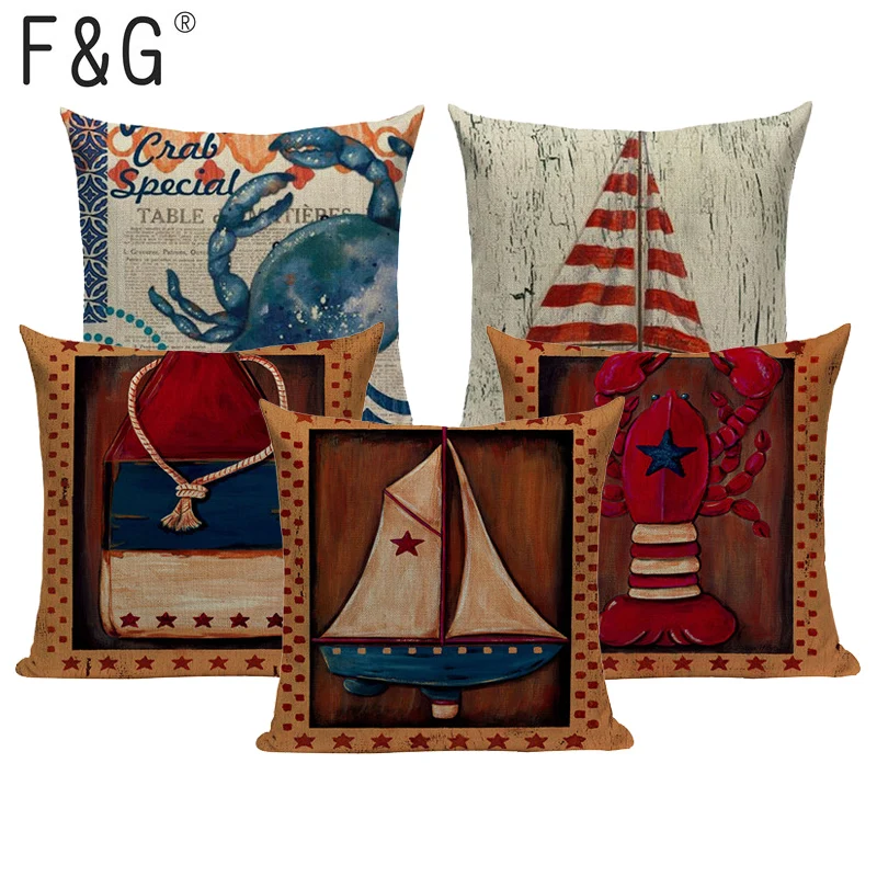 Wholesale Geometric ocean Animal Style Patterns Cushion Cover Sofa Home Decor Throw Pillow Chair Car Case custom | Дом и сад