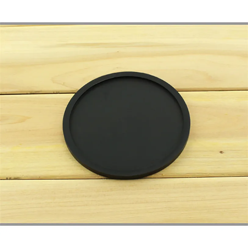 1PCS Silicone Dining Table Placemats Clastic Coasters Anti-skid Ceramic Mug Coaster Round Solid Color Coffee Coasters Cup noFB6 (13)