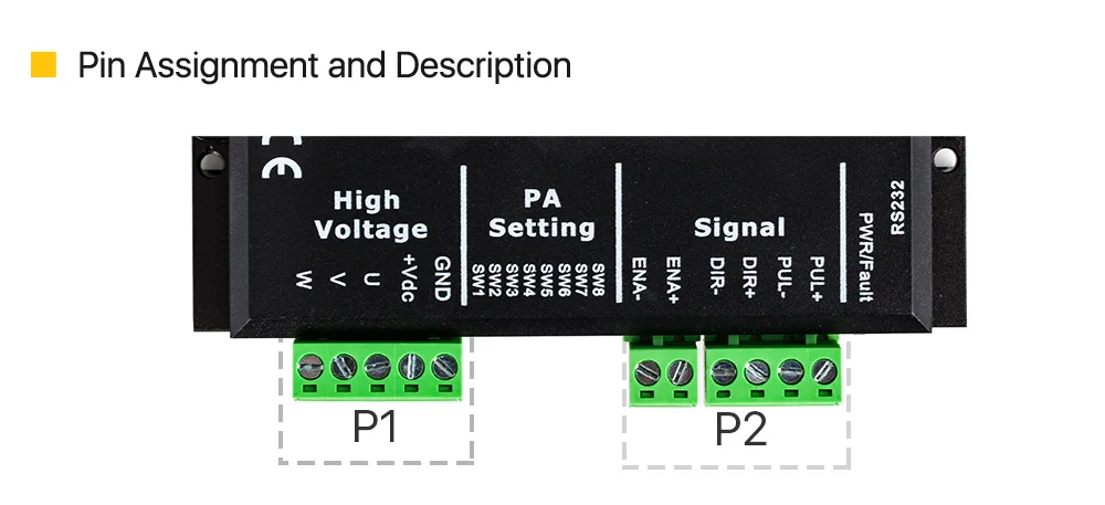 Cloudray Leadshine 3 фазы 3DM580 Драйвер шагового двигателя 18-50VDC 1,0-8.0A