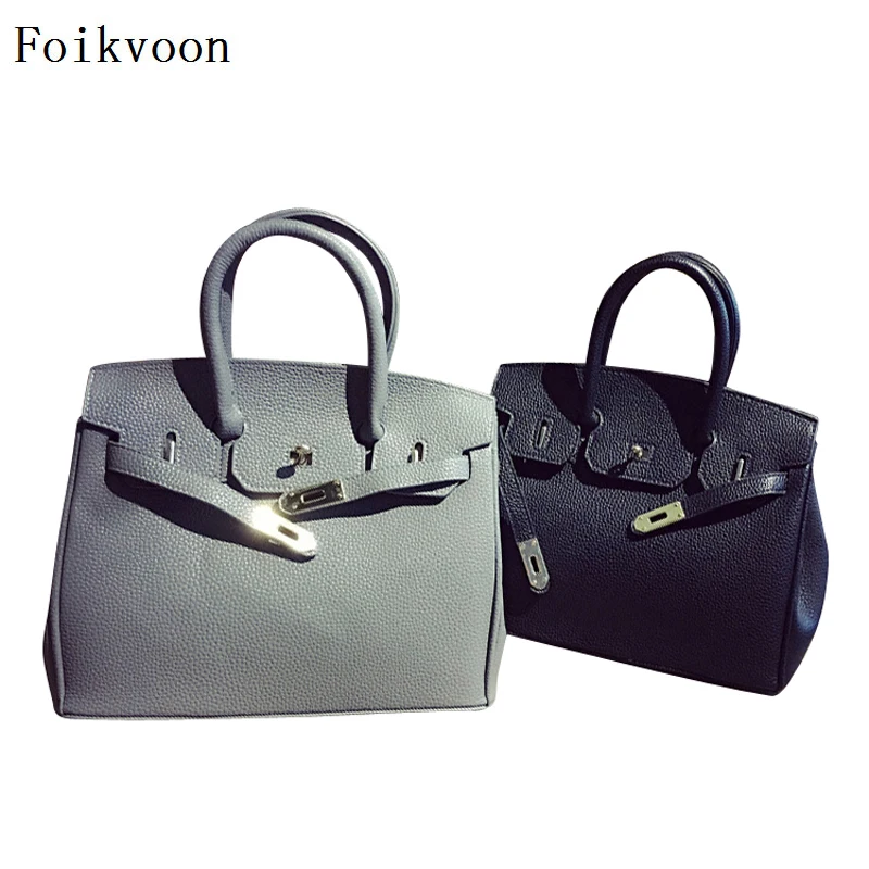 

Foikvoon Bags Women Handbags Temperament PU Leather Woman Crossbody Bags Elegant Solid Color Girls Handbag