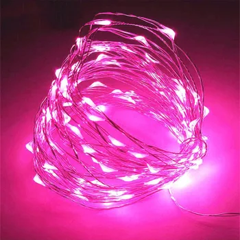 

10 Meters Copper Wire 8 Function Always Bright Remote Control Battery Box Copper Wire String Light String Decoration