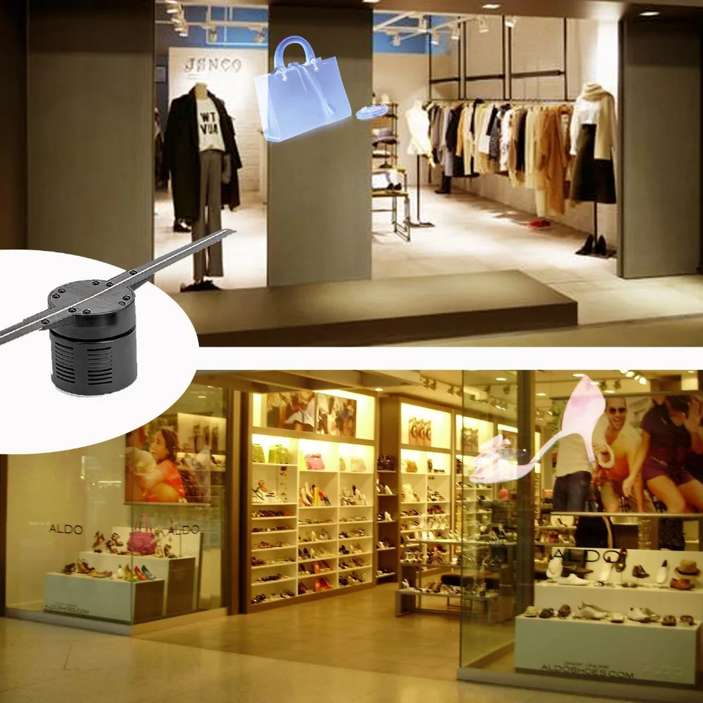 3D Hologram Advertising Display 42cm LED Fan Holographic Imaging Holographic Projector LED Light Decor With 16GB Memory Card 3D Hologram Advertising Display 42cm LED Fan Holographic Imaging Holographic Projector LED Light Decor With 16GB Memory Card