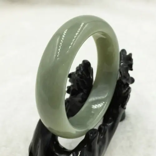 

583 Natural Grade A Chinese Green Hetian Jade Gems Bracelet Bangle