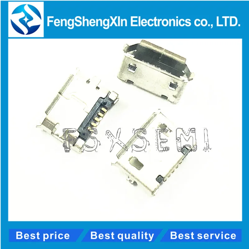 100pcs/lot MicroUSB socket MK5P Mike 5P MINIUSB USB 5-pin female | Электронные компоненты и принадлежности