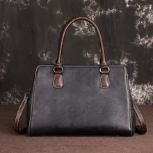 Роскошная Брендовая женская сумка из натуральной кожи, сумка-мессенджер, сумка-мешок, Ретро стиль, Женский первый слой из воловьей кожи, сумки-тоут на плечо