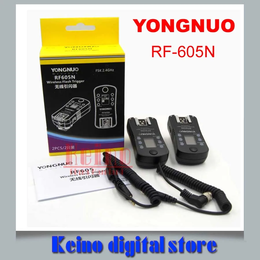 

Y ONGNUO RF-605 RF-605N RF605N Wireless Flash Trigger for Nik&n D7100 D7000 D5200 D5100 D3000 D90 D80 D70 D70s D40 D800E D800