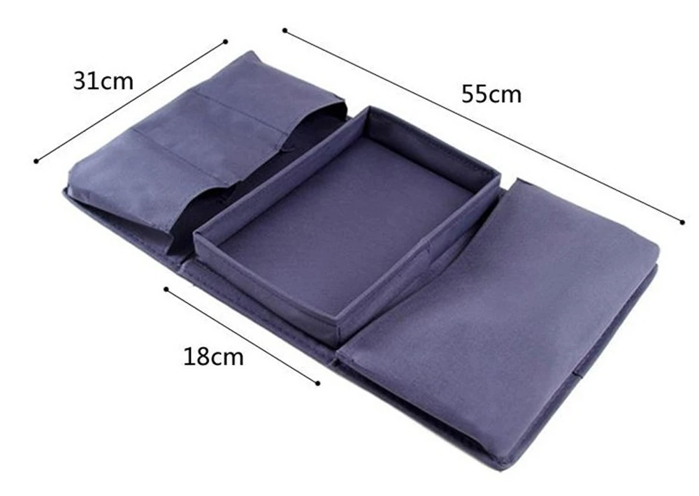 Sofa Handrail Storage Bag Couch Armrest Arm Rest Organizer Remote Control Holder Bag