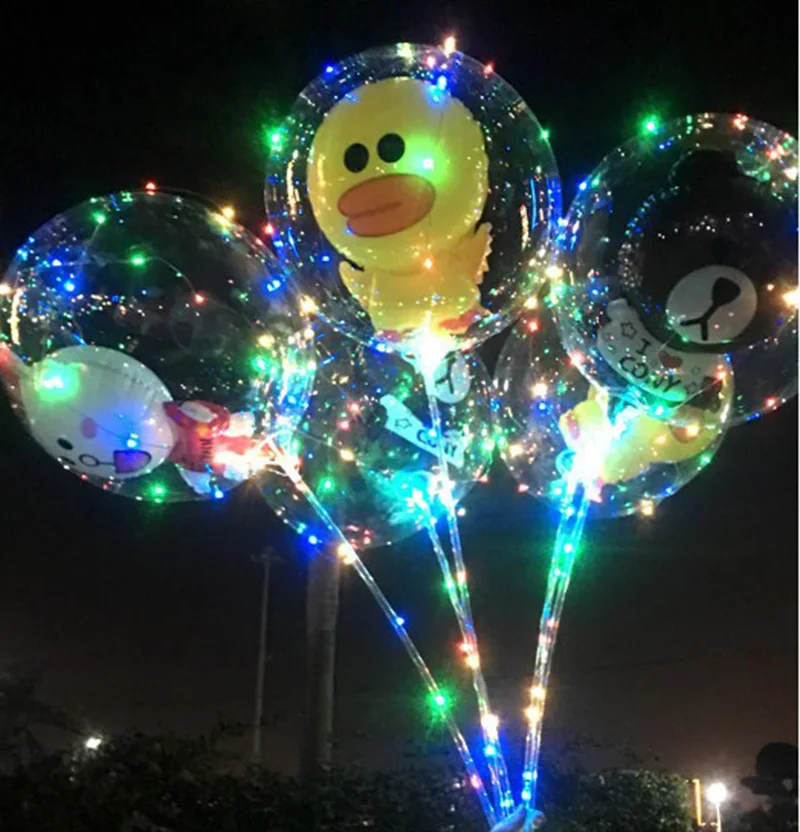 Buy 10Pcs Luminous Led Balloon With stick Ball in the