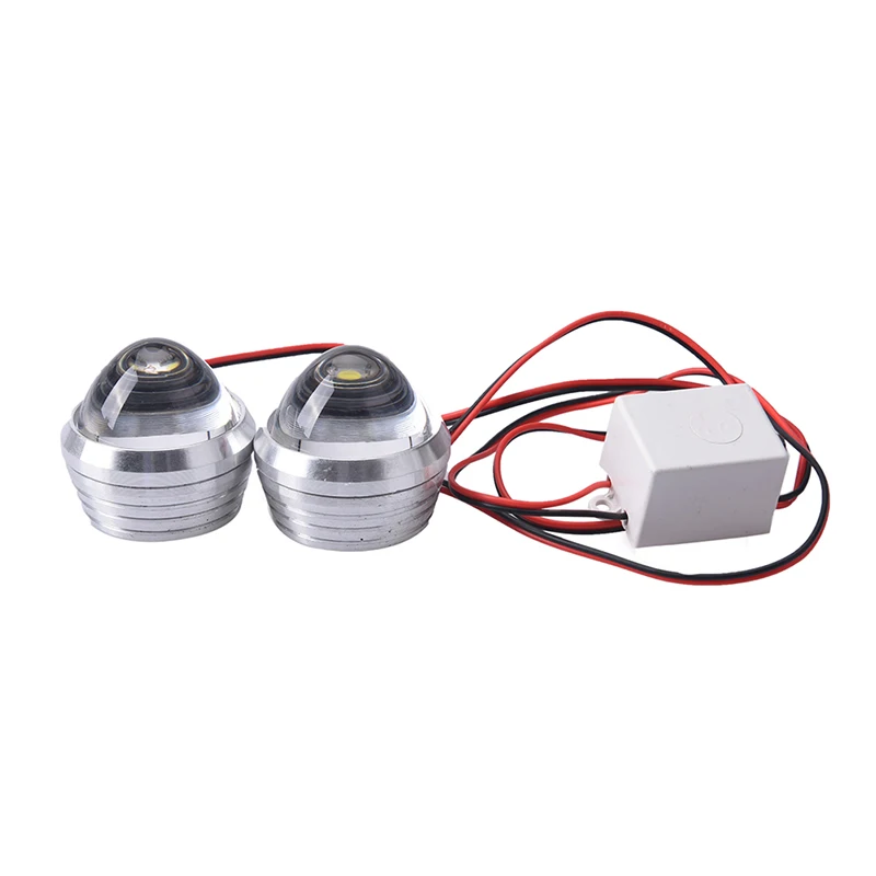 

2pcs 12V Automobile LED Bulb Car LED Lens Fog Light Eye Refit Fish Fog Lamp Hawk Eagle Eye Daytime Running Lights