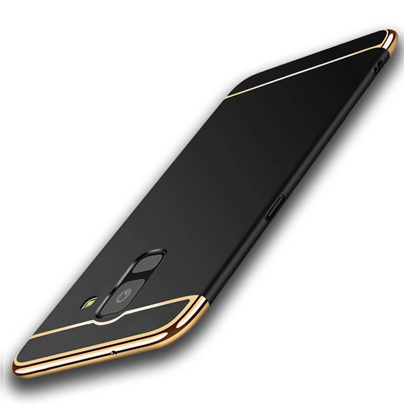 Rzants-Phone-Case-For-Samsung-Galaxy-A8-A8-Plus-2018-Anti-Knock-3-in-1-Electroplating
