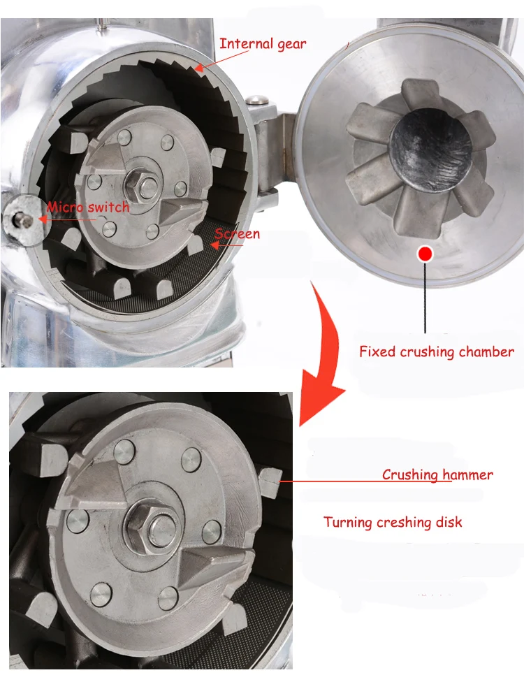 Электрическая медицина Порошковая дробилка Китайский травяной ультра-мельница тонкого помола порошок машина порошок дробилка