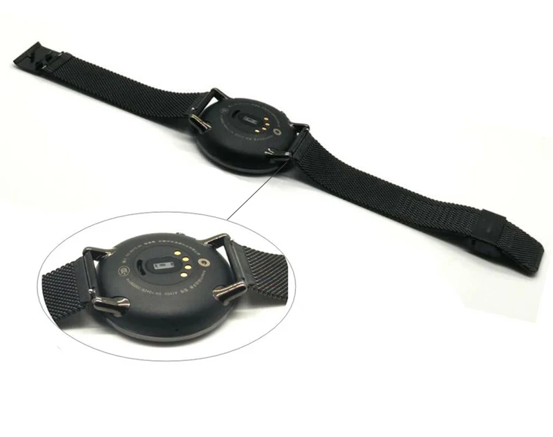 Ремешок для часов Huami Amazfit Pace Stratos 2 металлический ремешок из нержавеющей стали для Amazfit ремешок Bip браслет на запястье 20 мм 22 мм