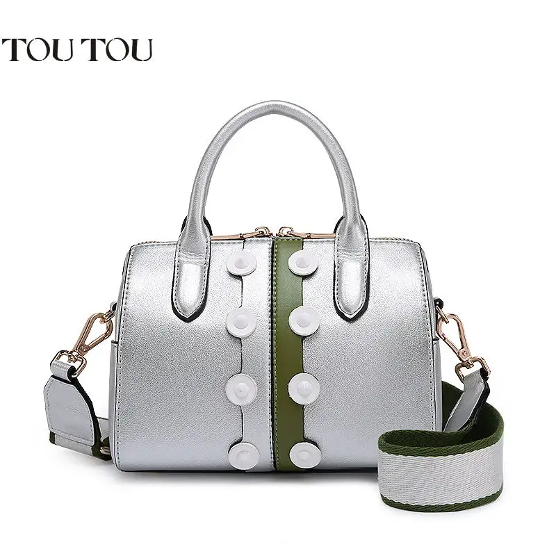 TOUTOU women bag Bump color handbag personality of new fund of 2017