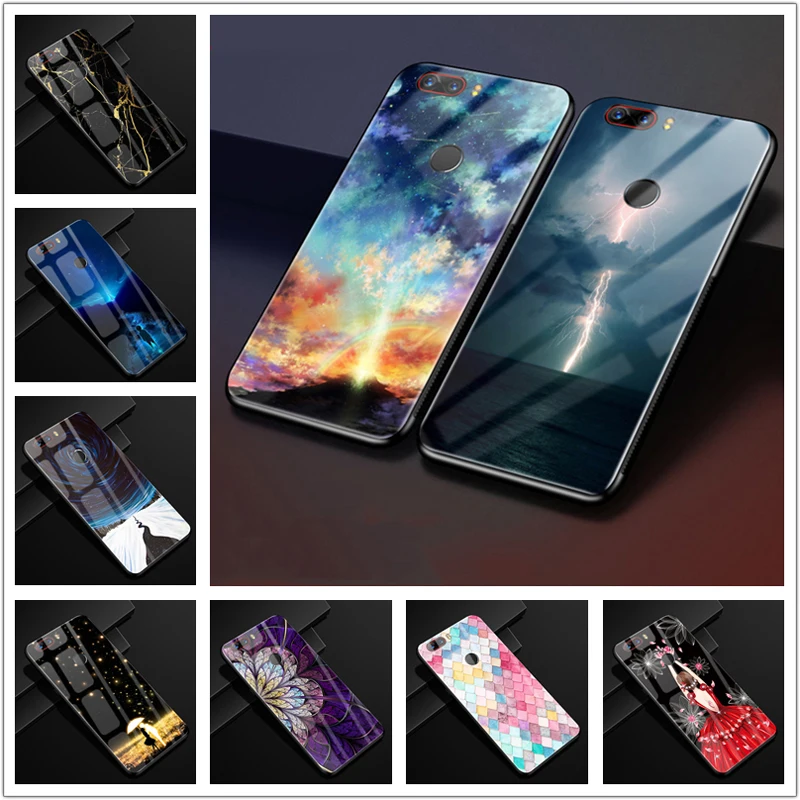 

For ZTE Nubia Z17 Lite Case 5.5'' Hard PC Glass Back Cover For ZTE Nubia Z17Lite Z 17 Lite Phone Cases Silicon Bumper Coque Capa