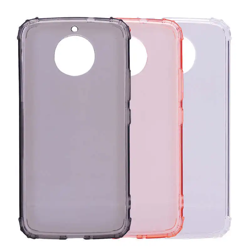 

Transparent Clear TPU Shockproof case for MOTO G5S Soft Rubber Gel Slim Phone Case for Motorola G5S Plus
