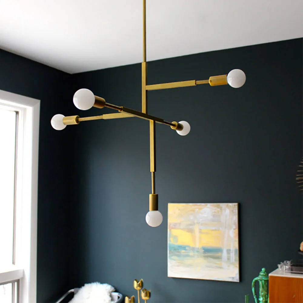 Светодиодный подвесной светильник s E27, золотой, скандинавский, современный, для гостиной, спальни, столовой, hanglampen voor eetkamer, светодиодный светильник, лампа Эдисона
