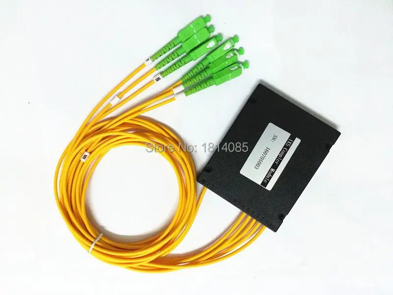 

10Pieces/Lot 3.0mm 1X5 50:50 Coupling ratio SM three Window Fiber optic Splitter with SC/APC FBT1X5 Splitter