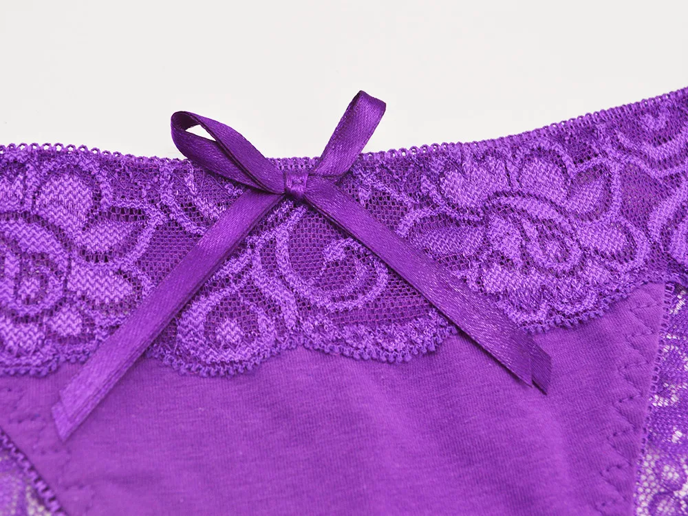 super confertable female thongs, L'bellagiovanna, purple details