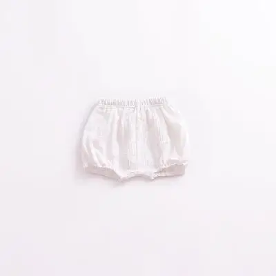 Детские шорты для девочек, штаны для малышей, Детские хлопковые льняные шорты для мальчиков и девочек, шорты для маленьких мальчиков, дешевая одежда - Цвет: Белый