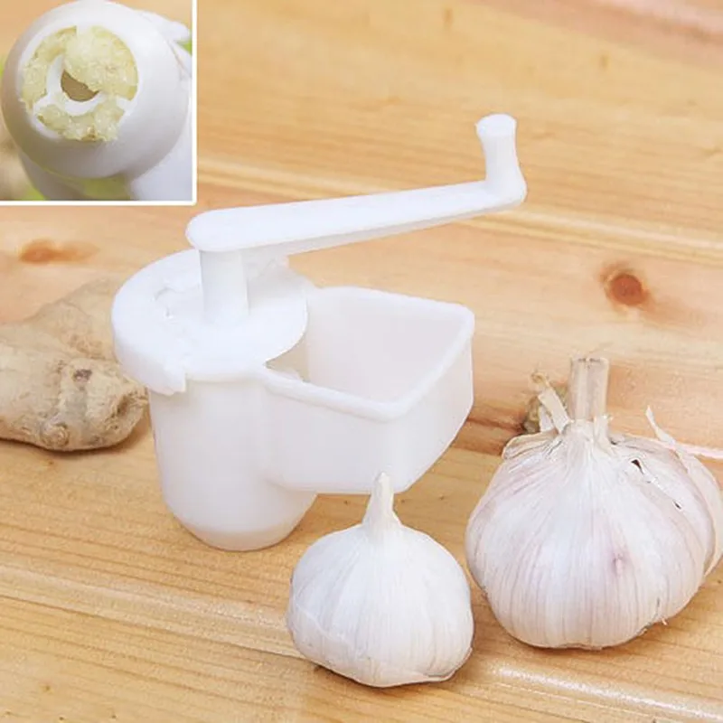 

New Garlic Ginger Shredder Cutter Hand Driven Handle Presser Kitchen Tool Helper