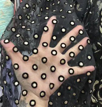 

Cyndi-11.1206 fashionable sequins tulle embroidery french net lace fabric for party dress